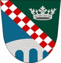 Coat of arms of Furstenfeldbruck in Upper Bavaria, Germany