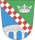 Coat of arms of the FÃÂ¼rstenfeldbruck district. Germany