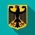 Coat of arms of Germany icon, flat style