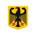 Coat of arms of Germany icon, flat style