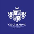 Coat Of Arms Heraldic Luxury Logo Design Concept Royalty Free Stock Photo