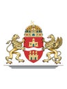 County Coat of Arms of Budapest Royalty Free Stock Photo