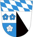 Coat of arms of the Kelheim district. Germany Royalty Free Stock Photo