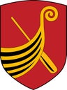 Coat of arms of Kerteminde in Southern Denmark Region Royalty Free Stock Photo