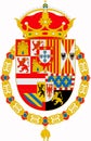 Coat of arms of the king of Spain from the Habsburg dynasty