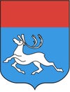 Coat of arms of the Koryak Autonomous Okrug. Kamchatka Krai. Russia