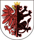 Coat of arms of Kuyavian-Pomeranian Voivodeship. Poland Royalty Free Stock Photo