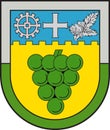 Coat of arms of Landau-Land in Suedliche Weinstrasse of Rhineland-Palatinate, Germany