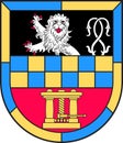 Coat of arms of Langenlonsheim in Bad Duerkheim in Rhineland-Palatinate, Germany