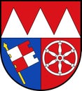 Coat of arms of Lower Franconia in Bavaria, Germany