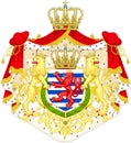 Coat of arms of Luxembourg Royalty Free Stock Photo