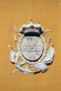 Coat of arms on military Arsenal of Cartagena in Murcia, Spain