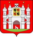 Coat of arms of Mons in Hainaut of Belgium