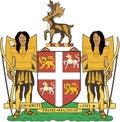 Coat of arms of Newfoundland and Labrador. Canada Royalty Free Stock Photo