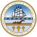 Coat of arms of Norfolk in Virginia State of USA