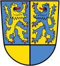 Coat of arms of the Northeim area. Germany Royalty Free Stock Photo