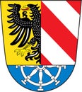 Coat of arms of Nuremberg Land in Bavaria of German