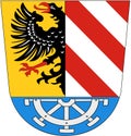 Coat of arms of the Nuremberger Land region. Germany Royalty Free Stock Photo