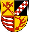 Coat of arms of Oder-Spree in Brandenburg, Germany Royalty Free Stock Photo