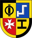 Coat of arms of Offenbach an der Queich in Suedliche Weinstrasse of Rhineland-Palatinate, Germany