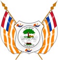 Coat of arms of the Orange Free State. SOUTH AFRICA.