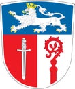 Coat of arms of Ostallgau in Swabia, Bavaria, Germany Royalty Free Stock Photo