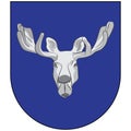 Coat of arms of Ostersund in Jamtland County of Sweden