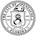 Coat of arms of Pensacola in Escambia County in Florida of USA