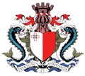 Malta Coat Arms Symbol Colored Country Logo