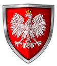 Coat of Arms of Poland, national 3D symbol icon