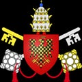Glossy glass coat of arms of Pope Innocent XIII