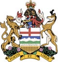 Coat of arms of the province of Alberta. Canada