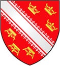 Coat of arms of the province of Alsace. France.