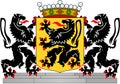 Coat of arms of the province of East Flanders. Belgium