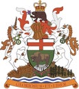 Coat of arms of the province of Manitoba. Canada