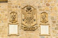 Coat of arms at Puente San Martin at Toledo, Spain Royalty Free Stock Photo