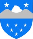 Coat of arms of Qeqqata in Greenland of Denmark Kingdom
