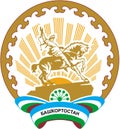 Coat of arms of the Republic of Bashkiria. Russia Royalty Free Stock Photo