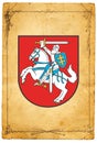 The coat of arms of the Republic of Lithuania is a country in Europe.