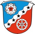 Coat of arms of Rodgau in Hesse, Germany