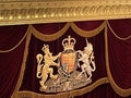 The coat of arms of the Royal Opera House, London, England Royalty Free Stock Photo