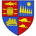 Coat of arms of Saint John in New Brunswick of Canada Royalty Free Stock Photo