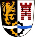 Coat of arms of Schwandorf in Upper Palatinate of Bavaria, Germany