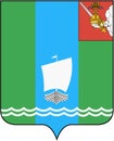 Coat of arms of Sheksninsky district. Vologda Region. Russia