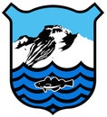 Coat of arms of SkagastrÃ¶nd. Iceland.