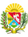 Coat of arms of the state of Aragua. Venezuela Royalty Free Stock Photo