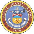 Coat of arms of the state of Colorado. America. USA