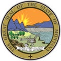 Coat of arms of the state of Montana. USA