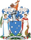 Coat of arms of the state of Victoria. Australia