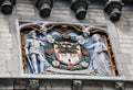 Coat of arms, Steen castle in Antwerp city, Belgium